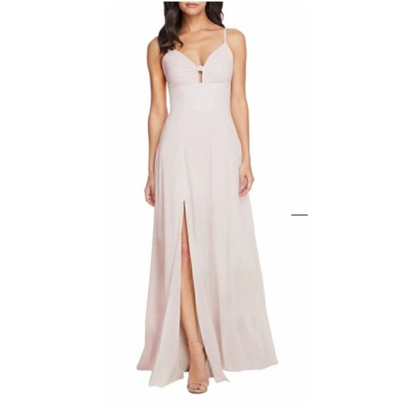 DRESS THE POPULATION CAMBRIA
TIE BODICE GOWN - Picture 8 of 16